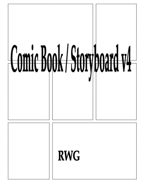 Comic Book / Storyboard v4 : 100 Pages 8.5" X 11", Paperback Book