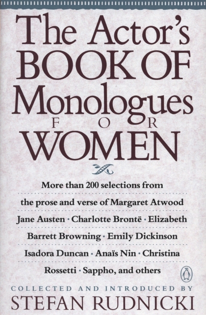 Actor's Book of Monologues for Women, EPUB eBook