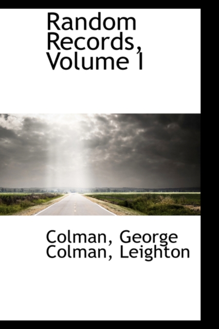 Random Records, Volume I, Paperback / softback Book