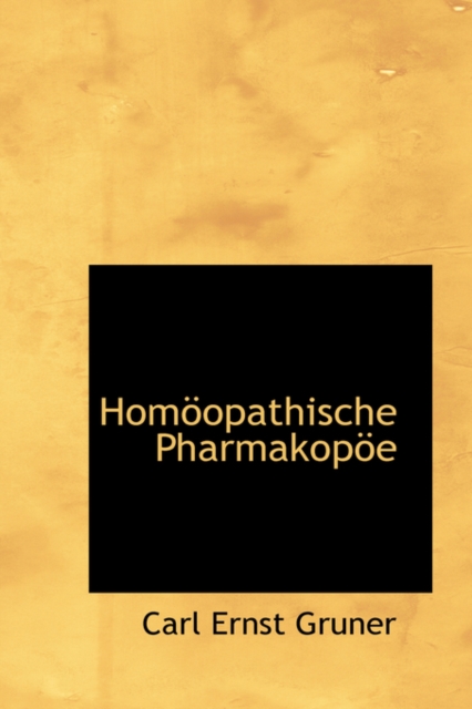 Hom Opathische Pharmakop E, Hardback Book