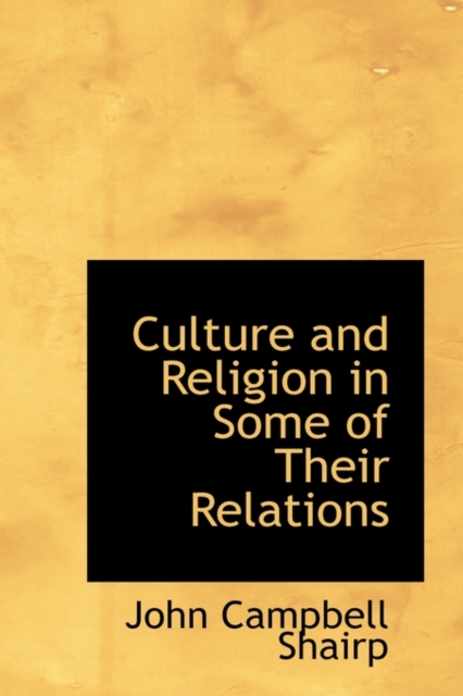 Culture and Religion in Some of Their Relations, Hardback Book