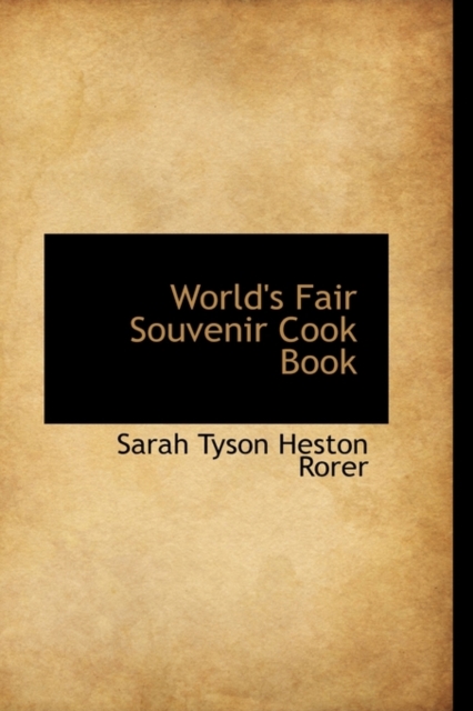 World's Fair Souvenir Cook Book, Hardback Book