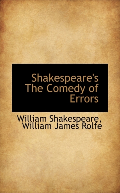 Shakespeare's the Comedy of Errors, Paperback / softback Book