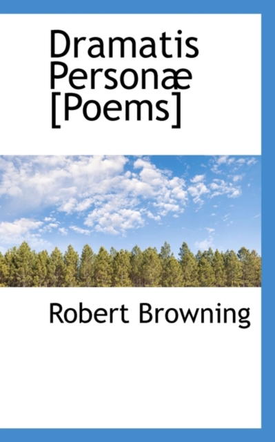 Dramatis Personae [Poems], Paperback / softback Book