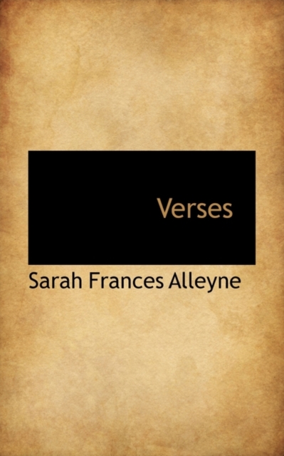 Verses, Paperback / softback Book