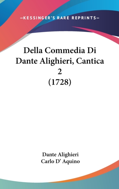 Della Commedia Di Dante Alighieri, Cantica 2 (1728),  Book