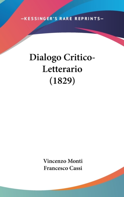 Dialogo Critico-Letterario (1829),  Book