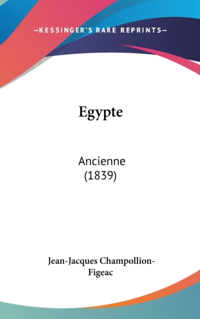 Egypte : Ancienne (1839),  Book