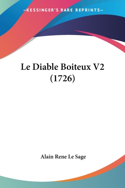 Le Diable Boiteux V2 (1726), Paperback / softback Book