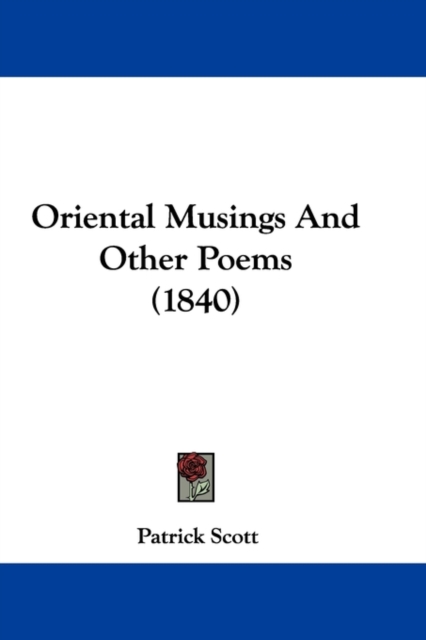 Oriental Musings And Other Poems (1840), Paperback / softback Book