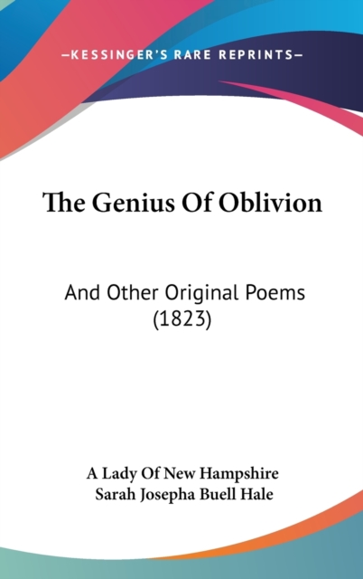 The Genius Of Oblivion : And Other Original Poems (1823),  Book