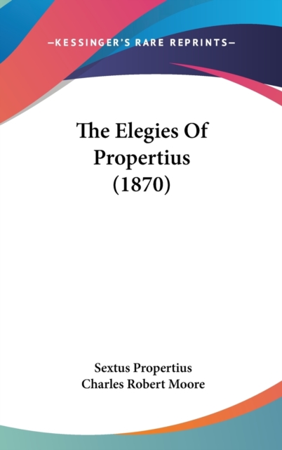 The Elegies Of Propertius (1870),  Book