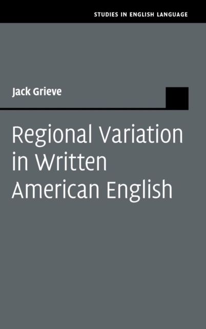 Regional Variation in Written American English, Hardback Book
