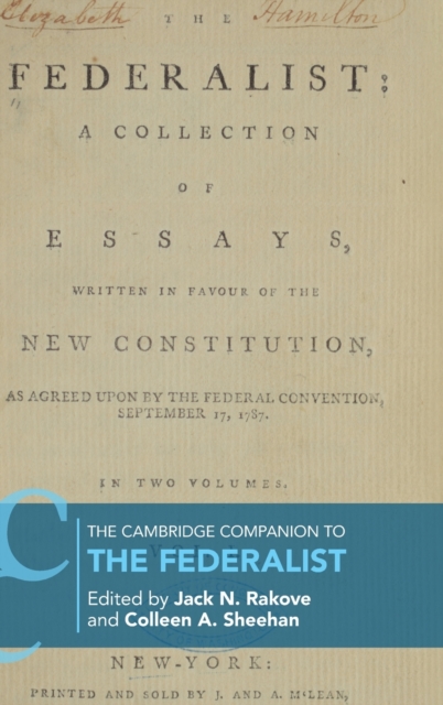 The Cambridge Companion to The Federalist, Hardback Book