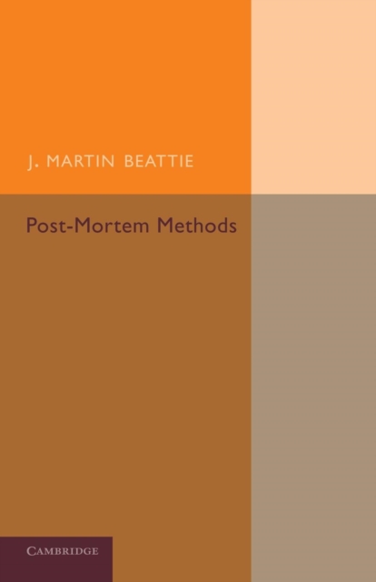 Post-Mortem Methods, Paperback / softback Book