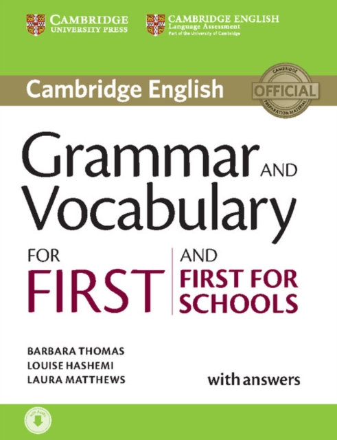 Grammar and Vocabulary for First and First for Schools Book with Answers and Audio, Multiple-component retail product Book