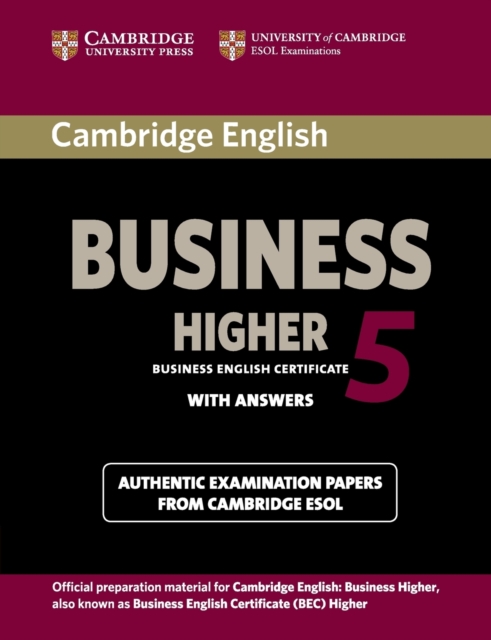 Cambridge English Business 5 Higher Student's Book with Answers, Paperback / softback Book