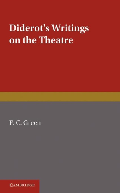 Diderot's Writings on the Theatre, Paperback / softback Book