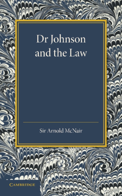 Dr Johnson and the Law, Paperback / softback Book