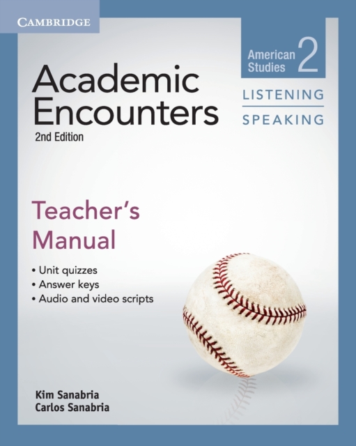 Academic Encounters Level 2 Teacher's Manual Listening and Speaking : American Studies, Paperback / softback Book