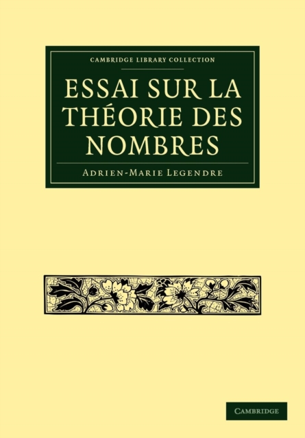 Essai sur la Theorie des Nombres, Paperback / softback Book