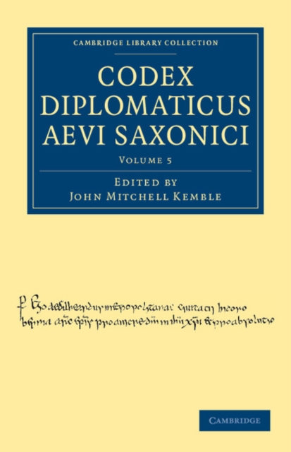 Codex Diplomaticus Aevi Saxonici, Paperback / softback Book