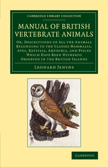A Manual of British Vertebrate Animals : Or, Descriptions of All the Animals Belonging to the Classes Mammalia, Aves, Reptilia, Amphibia, and Pisces Which Have Been Hitherto Observed in the British Is, Paperback / softback Book