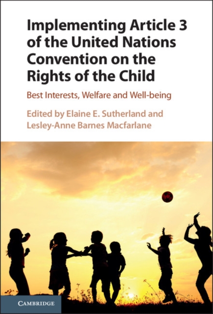 Implementing Article 3 of the United Nations Convention on the Rights of the Child : Best Interests, Welfare and Well-being, PDF eBook