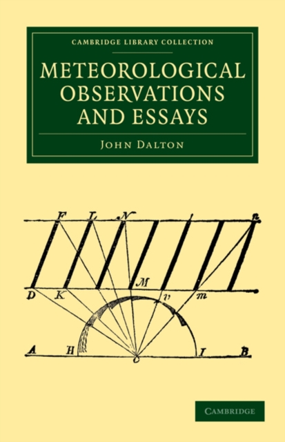 Meteorological Observations and Essays, Paperback / softback Book