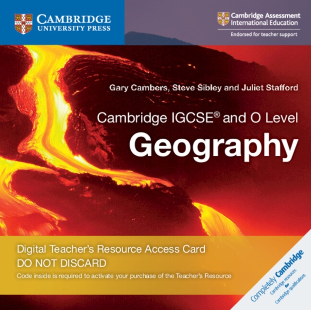 Cambridge IGCSE® and O Level Geography Digital Teacher's Resource Access Card, Digital product license key Book