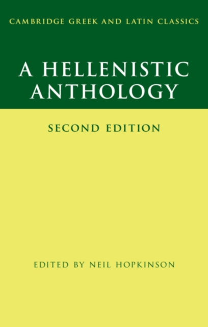A Hellenistic Anthology, Hardback Book