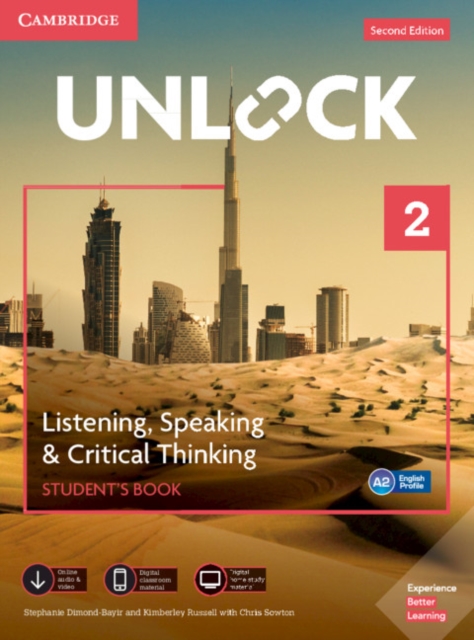 Unlock Level 2 Listening, Speaking & Critical Thinking Student's Book, Mob App and Online Workbook w/ Downloadable Audio and Video, Mixed media product Book