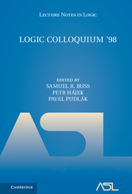 Logic Colloquium '98, PDF eBook