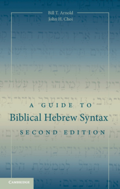A Guide to Biblical Hebrew Syntax, EPUB eBook