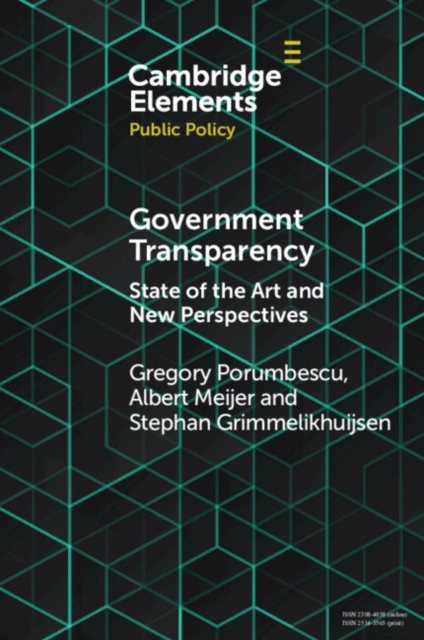 Government Transparency : State of the Art and New Perspectives, PDF eBook