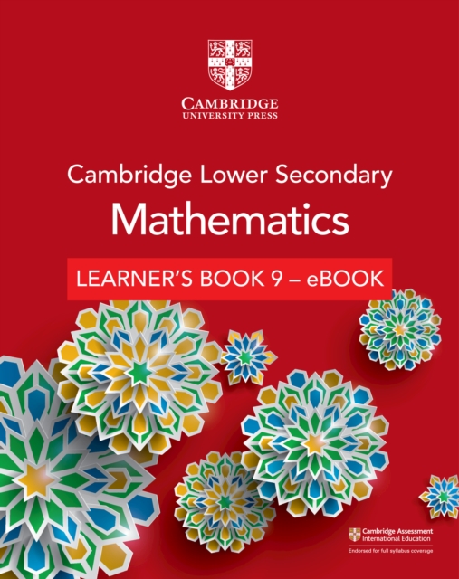 Cambridge Lower Secondary Mathematics Learner's Book 9 - eBook, EPUB eBook