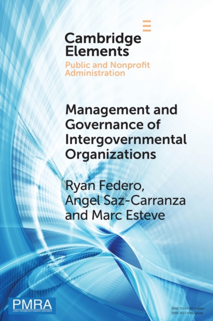 Management and Governance of Intergovernmental Organizations, Paperback / softback Book