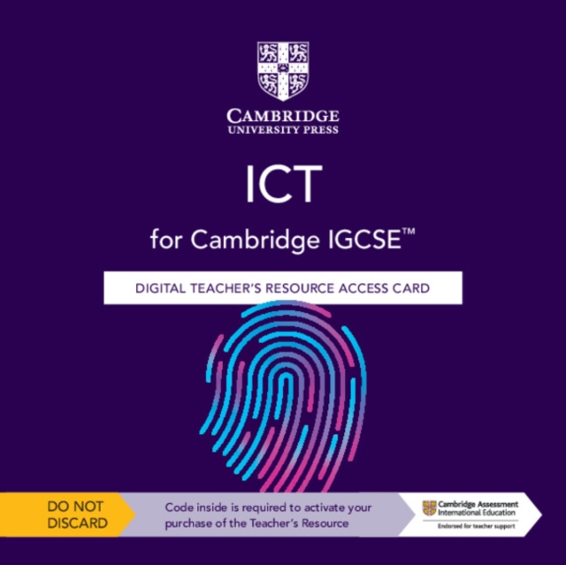Cambridge IGCSE™ ICT Digital Teacher's Resource Access Card, Digital product license key Book