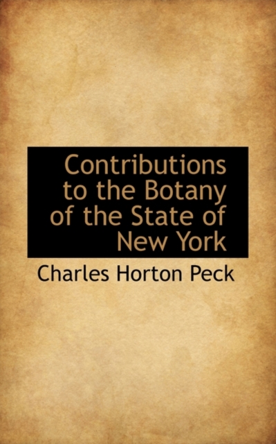 Contributions to the Botany of the State of New York, Paperback / softback Book