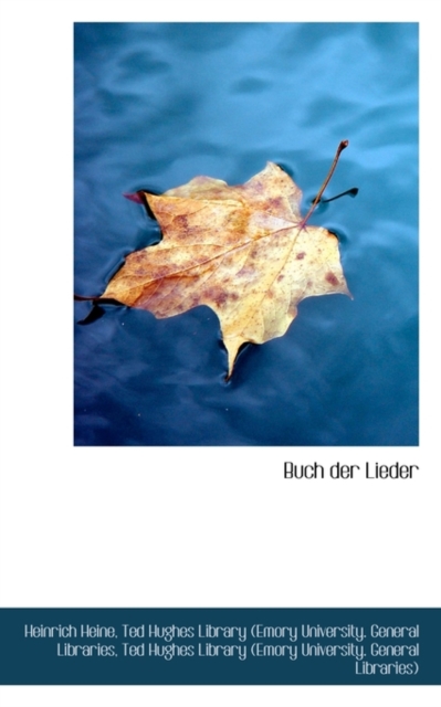 Buch Der Lieder, Paperback / softback Book