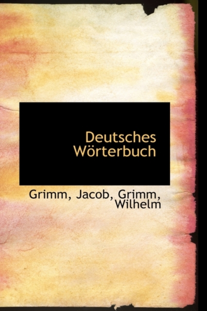 Deutsches Worterbuch, Paperback / softback Book