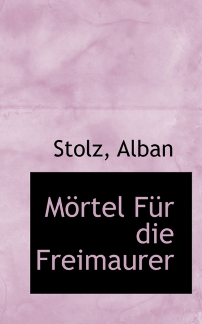 Mortel Fur Die Freimaurer, Vierte Auflage, Paperback / softback Book