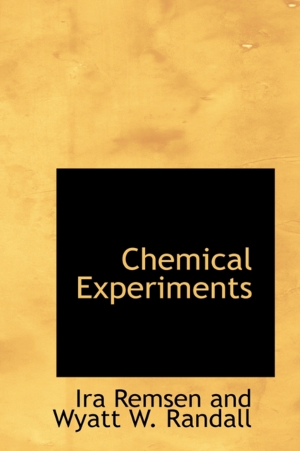 Chemical Experiments, Paperback / softback Book