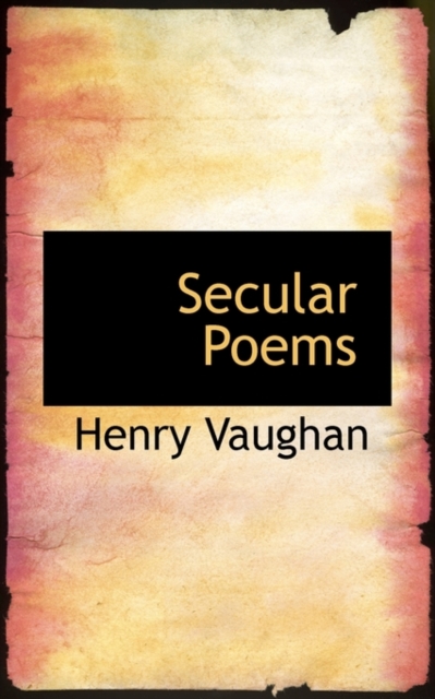 Secular Poems, Paperback / softback Book