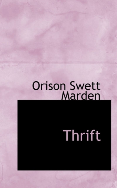 Thrift, Paperback / softback Book