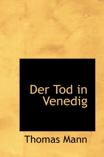 Der Tod in Venedig, Paperback / softback Book