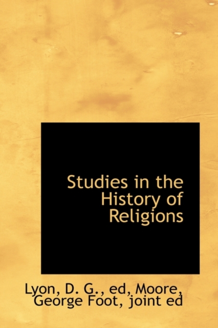 Studies in the History of Religions, Paperback / softback Book