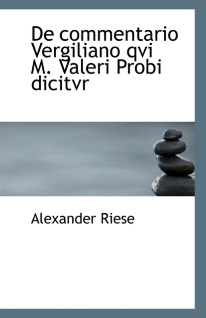 de Commentario Vergiliano Qvi M. Valeri Probi Dicitvr, Paperback / softback Book