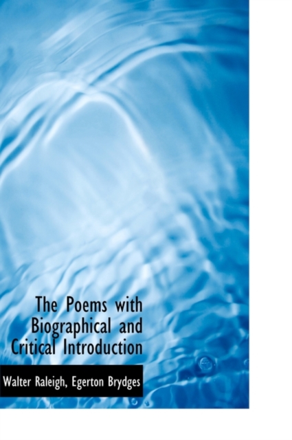The Poems with Biographical and Critical Introduction, Hardback Book