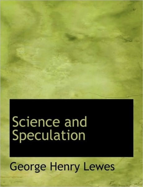 Science and Speculation, Hardback Book